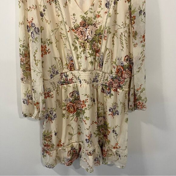 LC Lauren Conrad Floral Long Sleeve Dress XXL - Picture 8 of 13